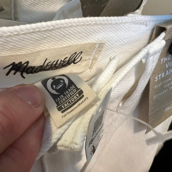 Madewell $158 The 90's Straight Jean: Two Tone Workwear Size 26 NK884 - Picture 10 of 11